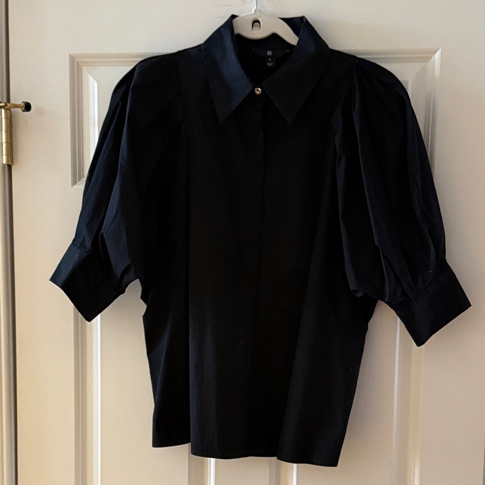 Banana Republic Black Button Down Shirt